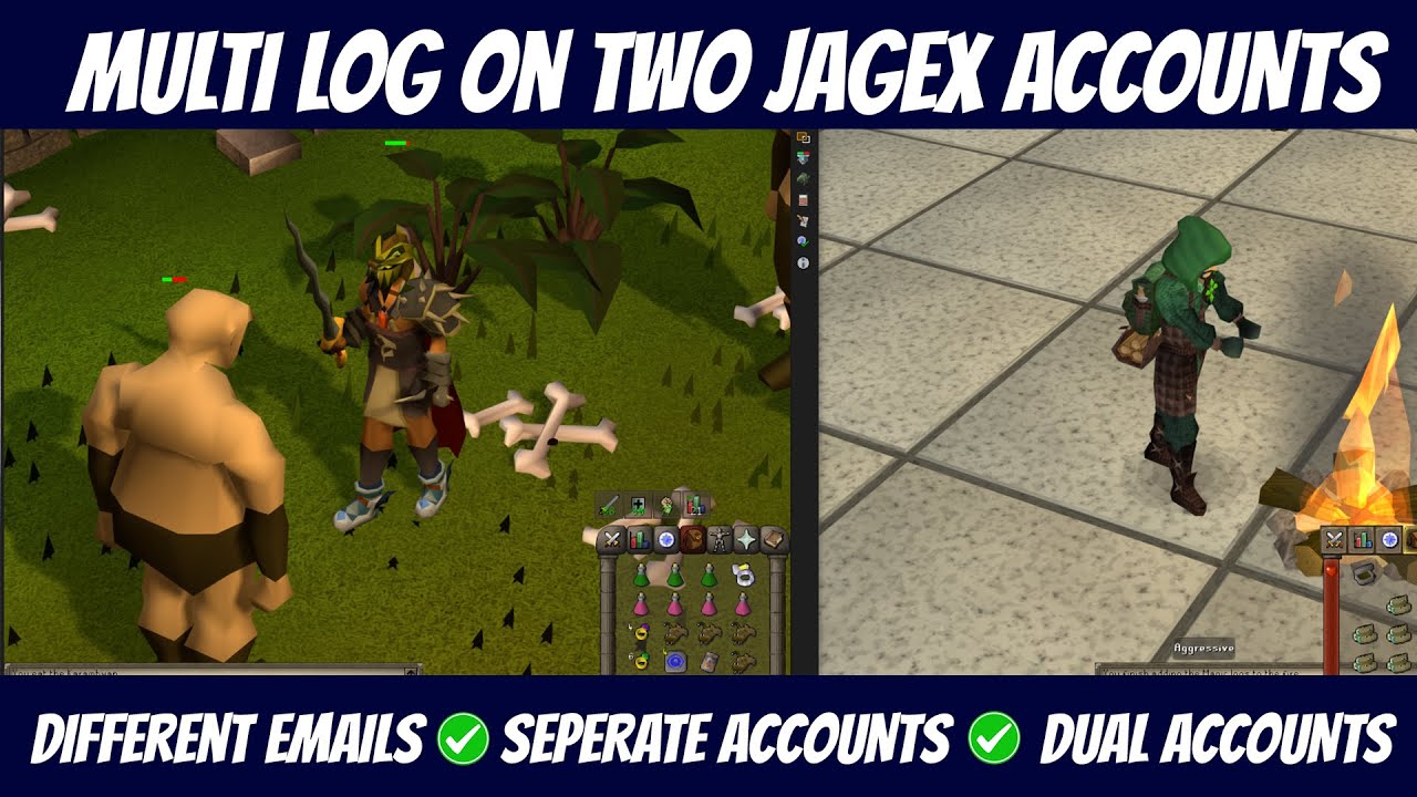 How to Multi-Log on Two Jagex Accounts (Even Different Emails!) | Works for RS3 & OSRS 2026