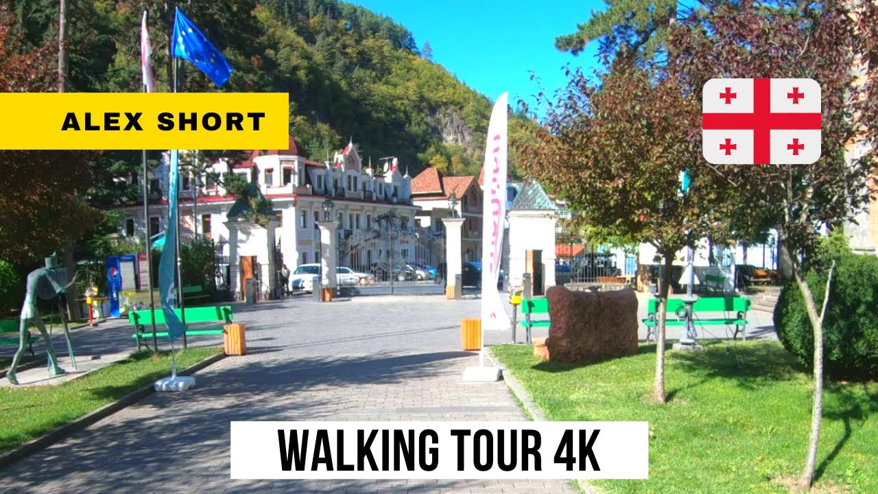 Walking in Borjomi, Georgia 4K
