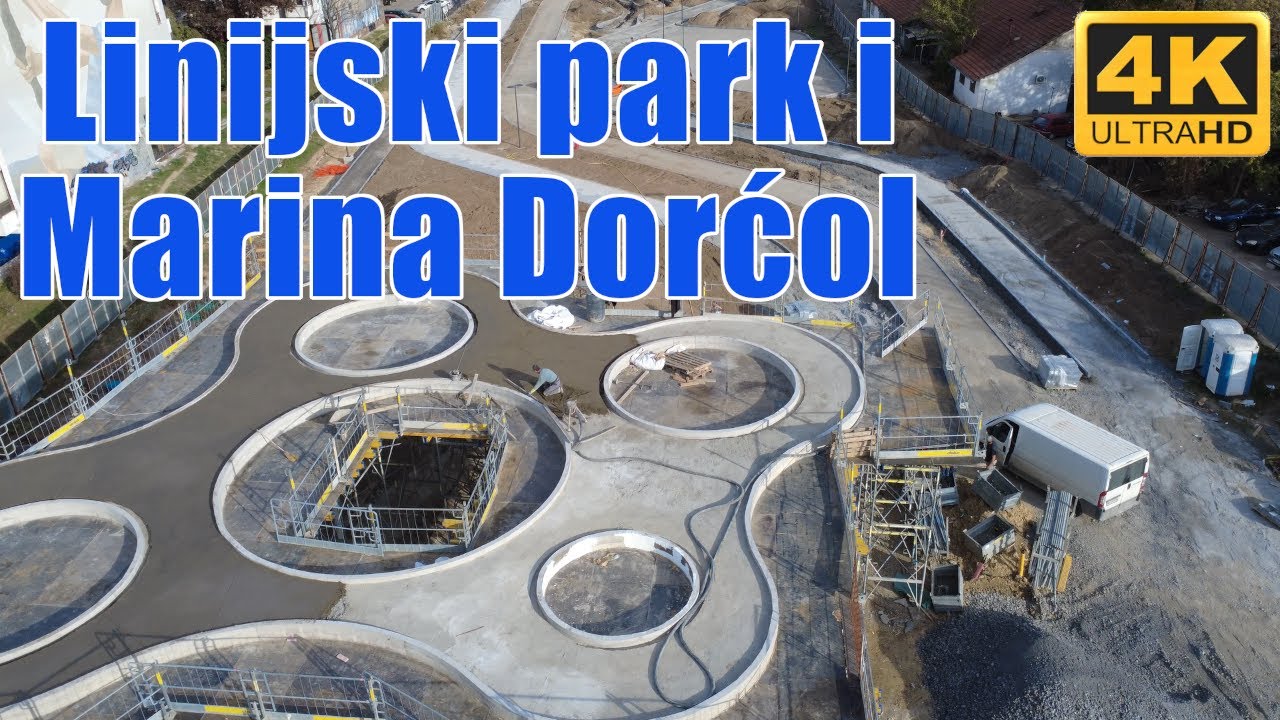 Linijski park i Marina Dorćol - dron snimak
