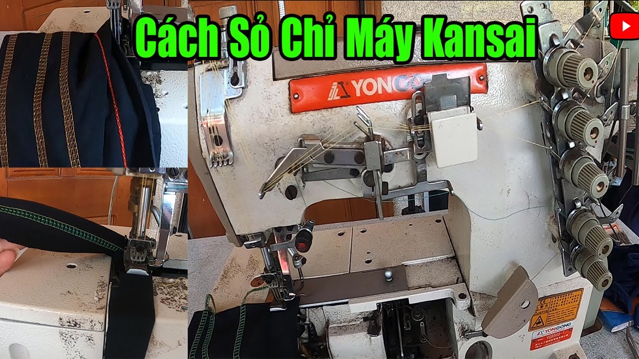Hướng Dẫn Sỏ Chỉ Máy Kansai | Cách Sỏ Chỉ Máy May | Cách Xâu Chỉ Máy May | #nganhmaymac