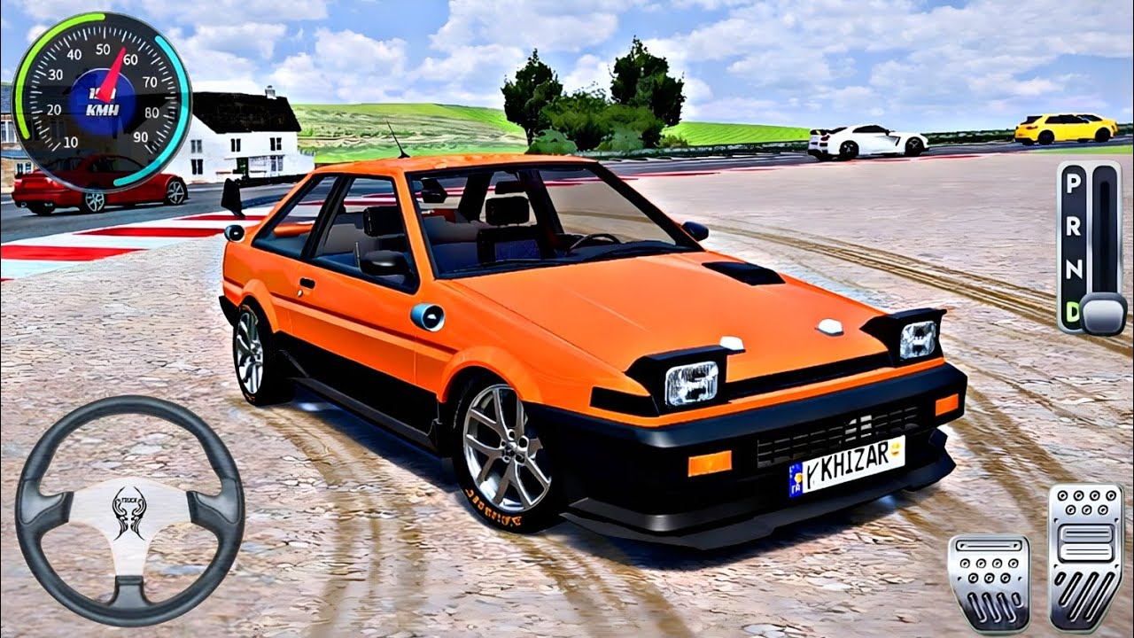 Modified Toyota AE86 Car Driving on Open Road | StreetPro Car Driving Game | Android Gameplay