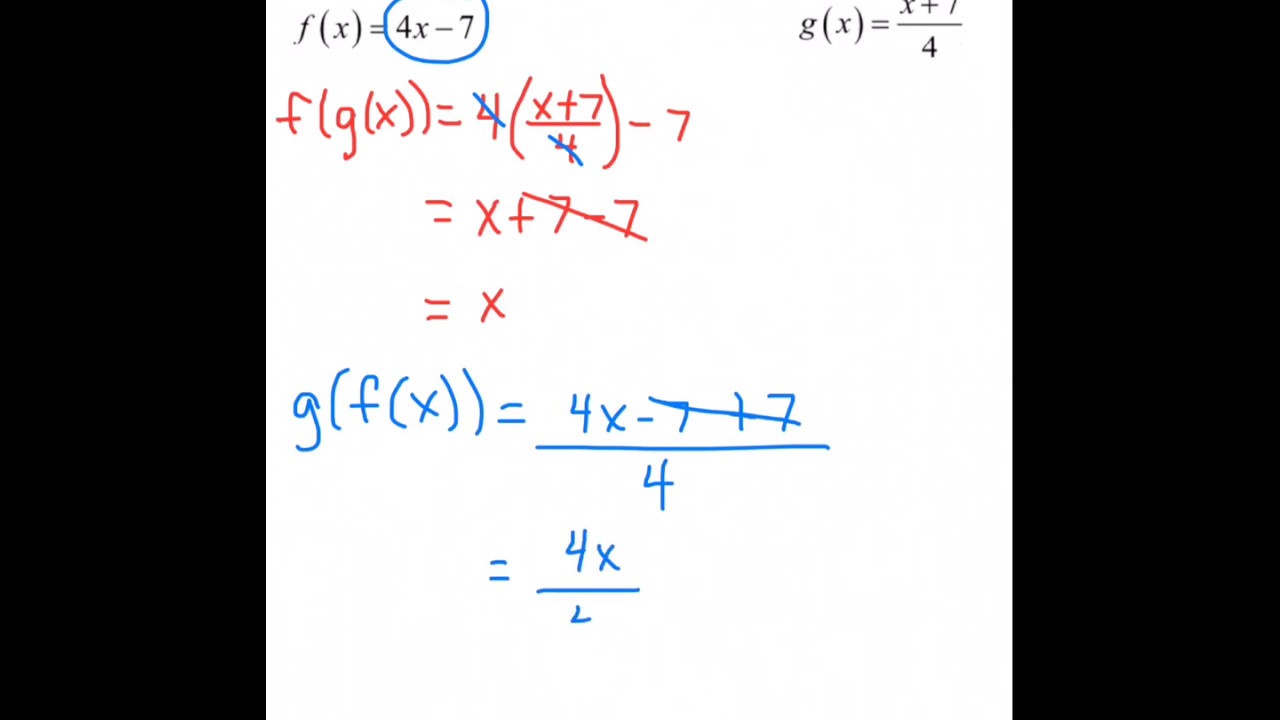 College Algebra 2.7 - Inverse Functions
