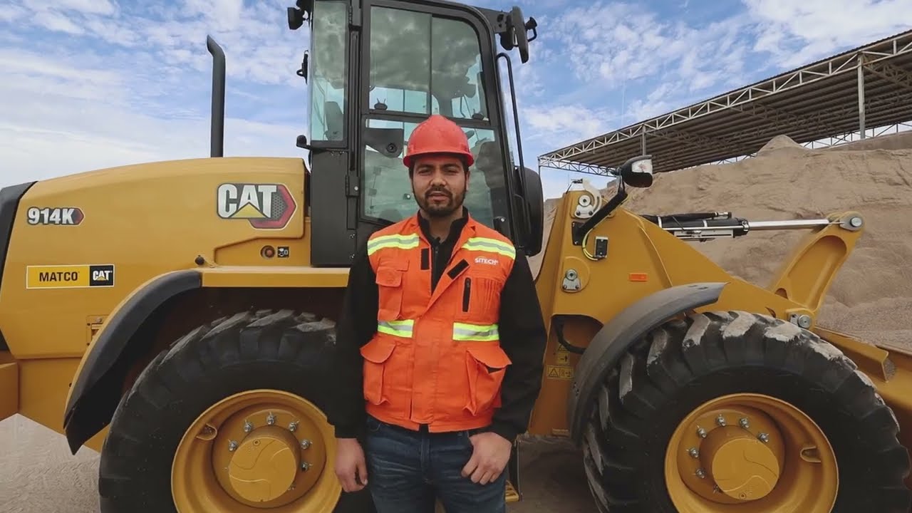 WalkAround Cargador 914K CAT Con Sistema de Pesaje LOADRITE