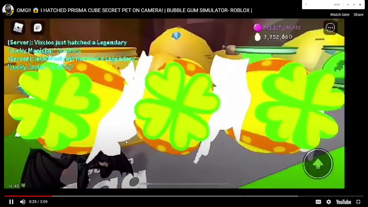 RARE BGS UPDATE 72 SECRET PETS HATCHED ON CAMERA (prisma cube, pot o doggy, godly shamrock)