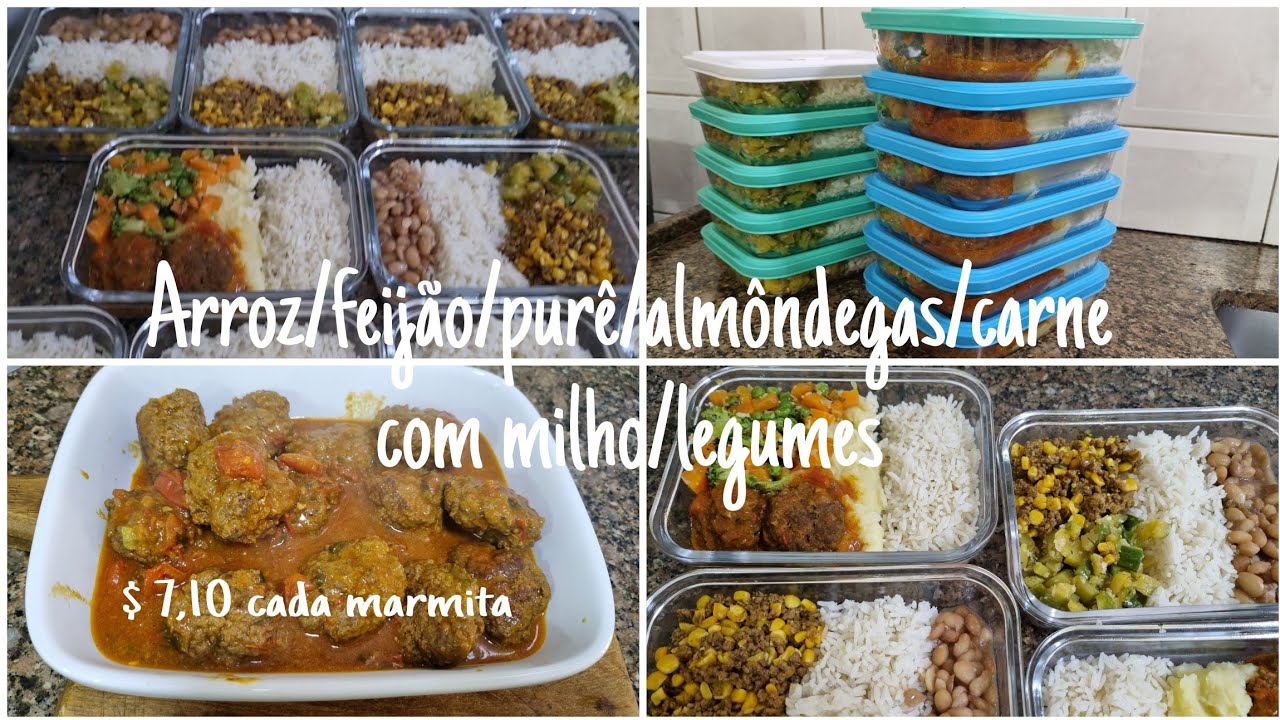 MARMITINHAS SAUDÁVEIS DA SEMANA | PRÁTICAS | ALIMENTAÇÃO SAUDÁVEL |ECONÔMICAS | $ 7,10 cada marmita 