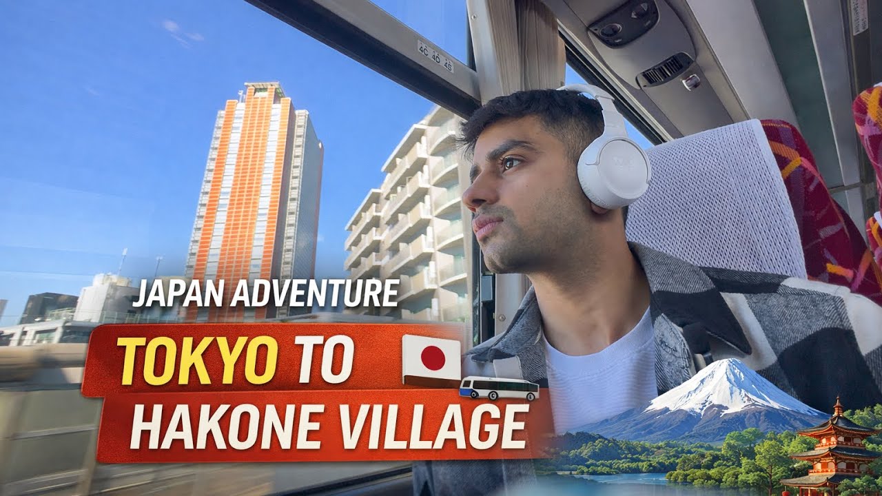 Traveling from Tokyo to Hakone 🇯🇵 | Scenic Journey to Hakone Village | Japan Vlog | Indian in Japan