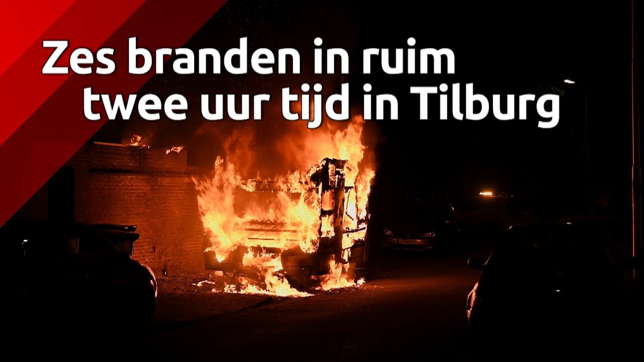 Zes branden in korte tijd in wijk Oud-Noord in Tilburg