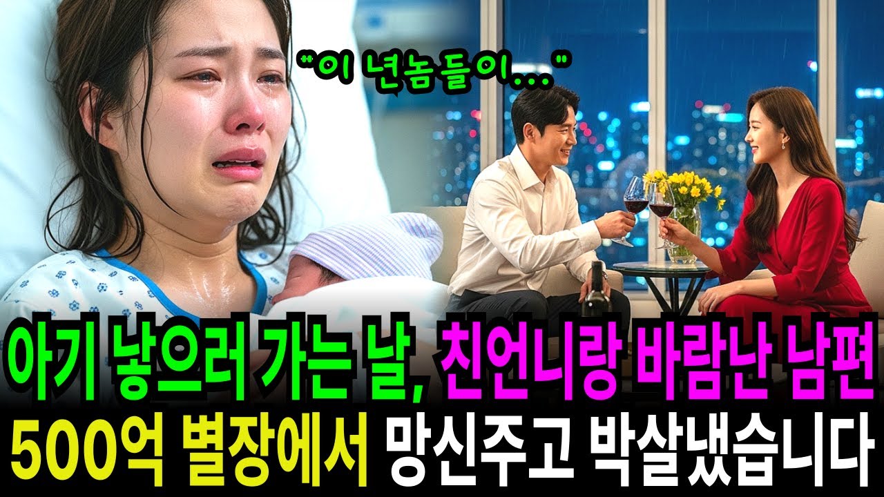 아기 낳으러 가는 날, 친언니랑 바람난 남편, 500억 별장에서 망신주고 박살내는데...