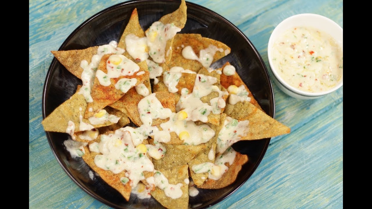 Spicy Nachos With White Sauce In Gujarati | Snacky Ideas by Amisha Doshi | Sanjeev Kapoor Khazana