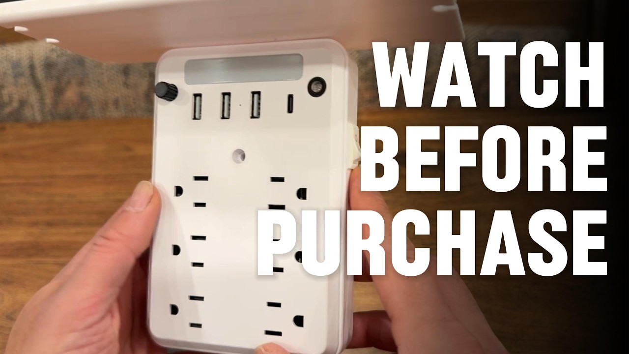 This 11-in-1 Outlet Extender Replaces Your Power Strip (And Adds a Shelf)