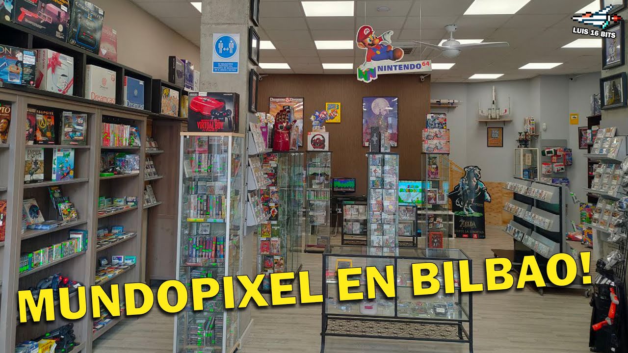 Visitamos la tienda de Videojuegos Retro Mundopixel en Bilbao | Entrevista a Luise