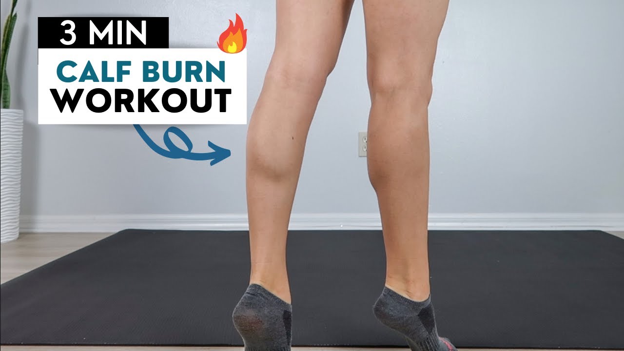 Quick Burn Calves / Slim Calves (3 min Quick & Easy)