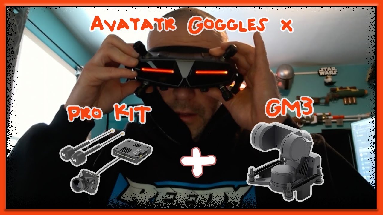Head tracking with Avatar Goggles X, pro kit (VTX+camera) and GM3 from CaddxFPV