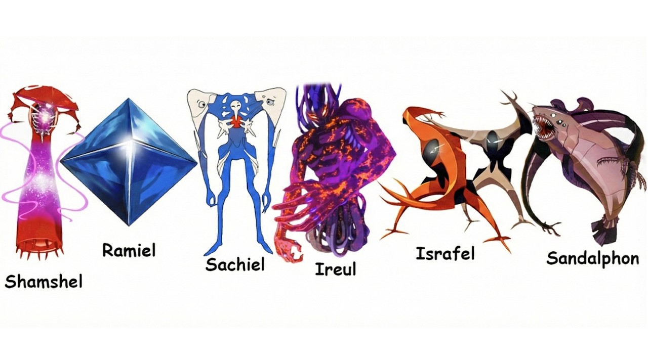 Every Angel from Evangelion