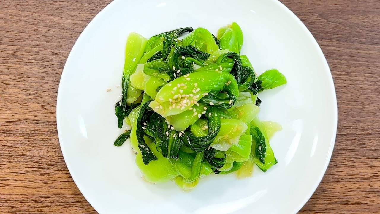 아삭아삭 청경채무침 만들기🥬 초간단 5분 레시피 💚
