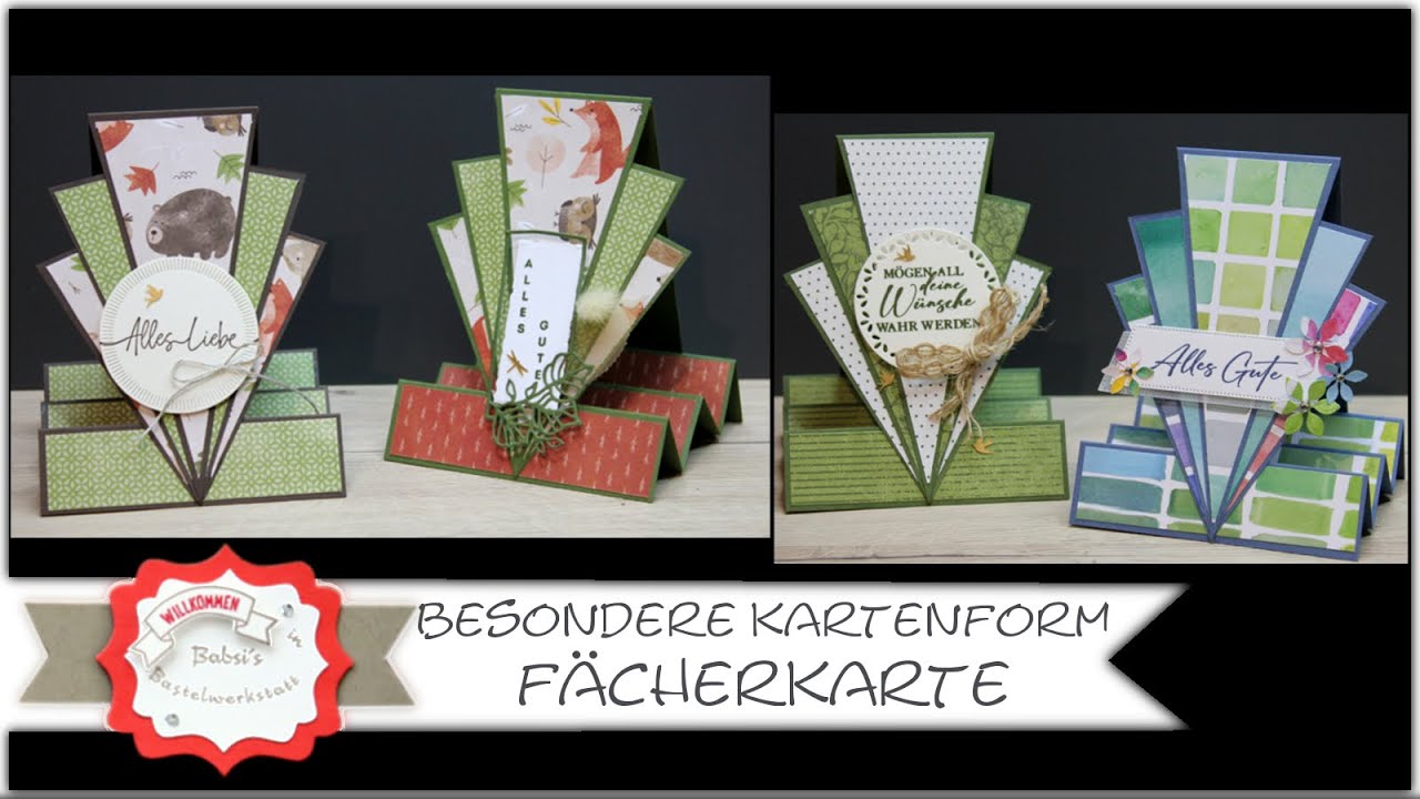 Besondere Kartenform - Fächerkarte - Geburtstag - Accordion fan fold card - Stampin'Up! - Anleitung