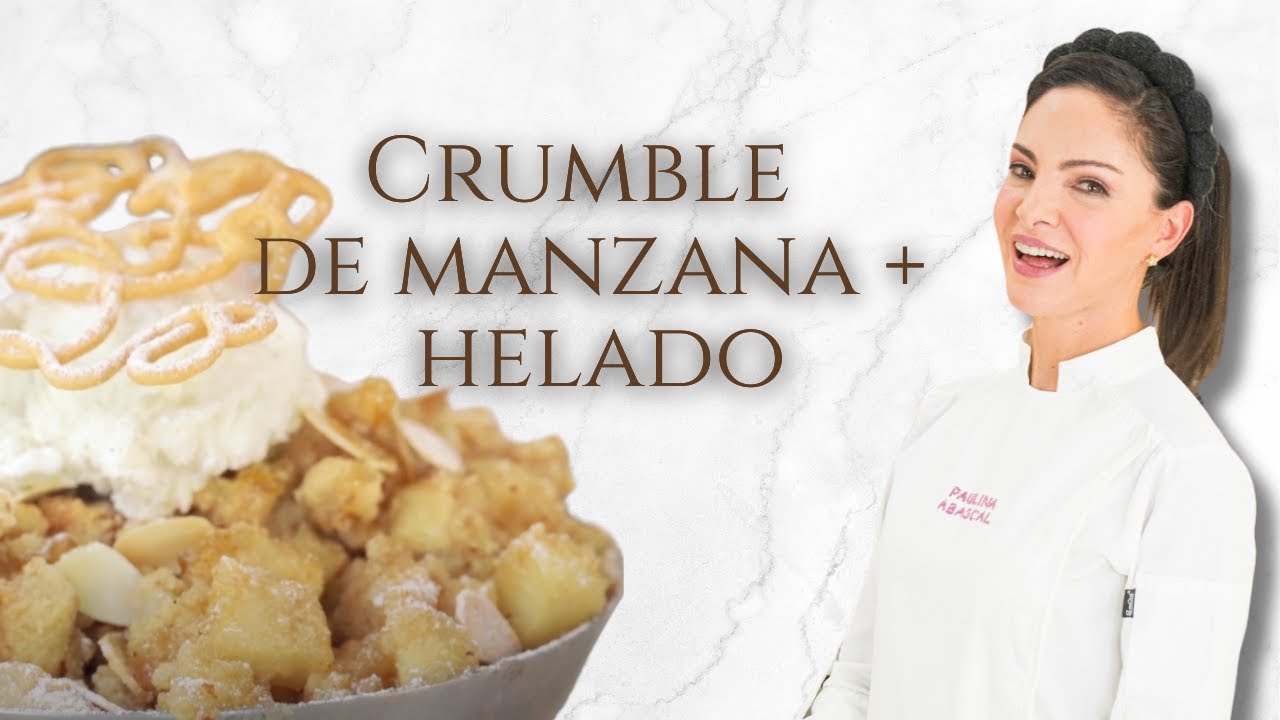 Crumble de Manzana y Helado de Vainilla