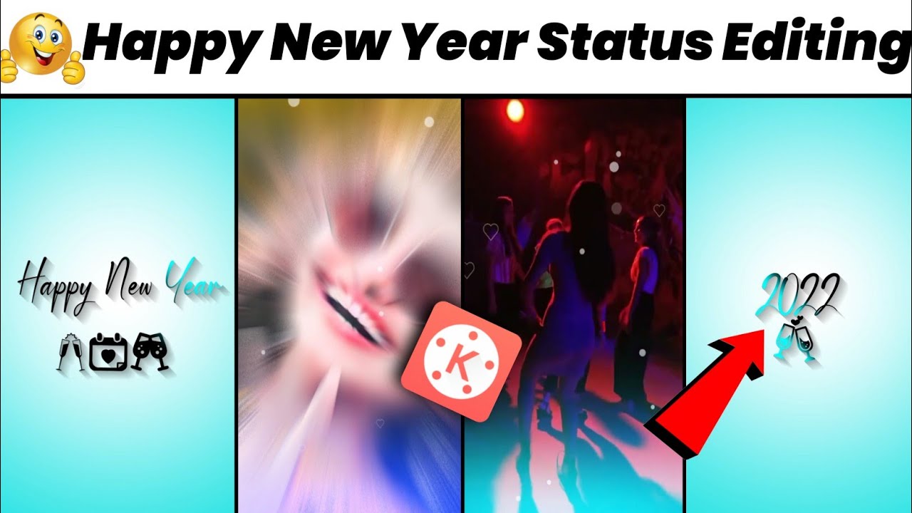 Happy New Year 2022 Status Video Editing in KineMaster | new style happy new year 2022 video editing