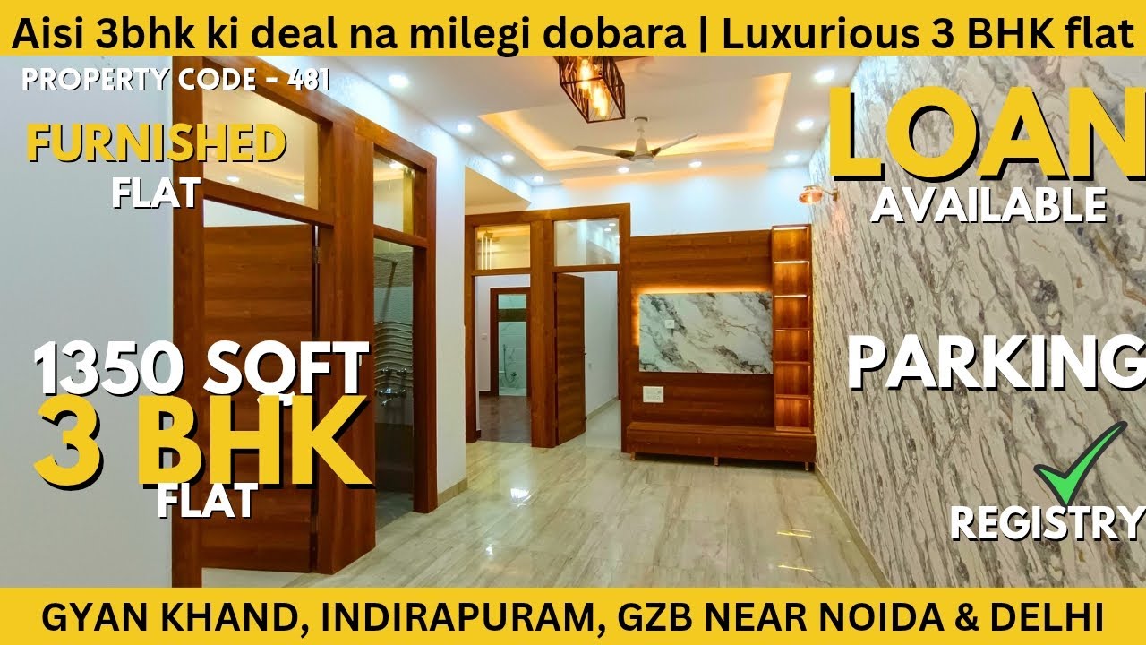 Best deal 🔥 luxurious 3 bhk flat at low price in Indirapuram Ghaziabad | Near Vaishali Metro station