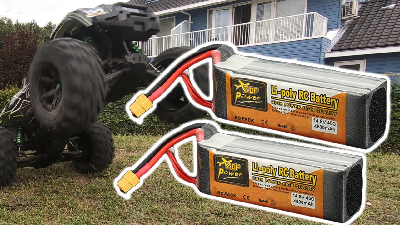 ZOP Power 4S 4500mAh LiPo Test - Traxxas Xmaxx 8s