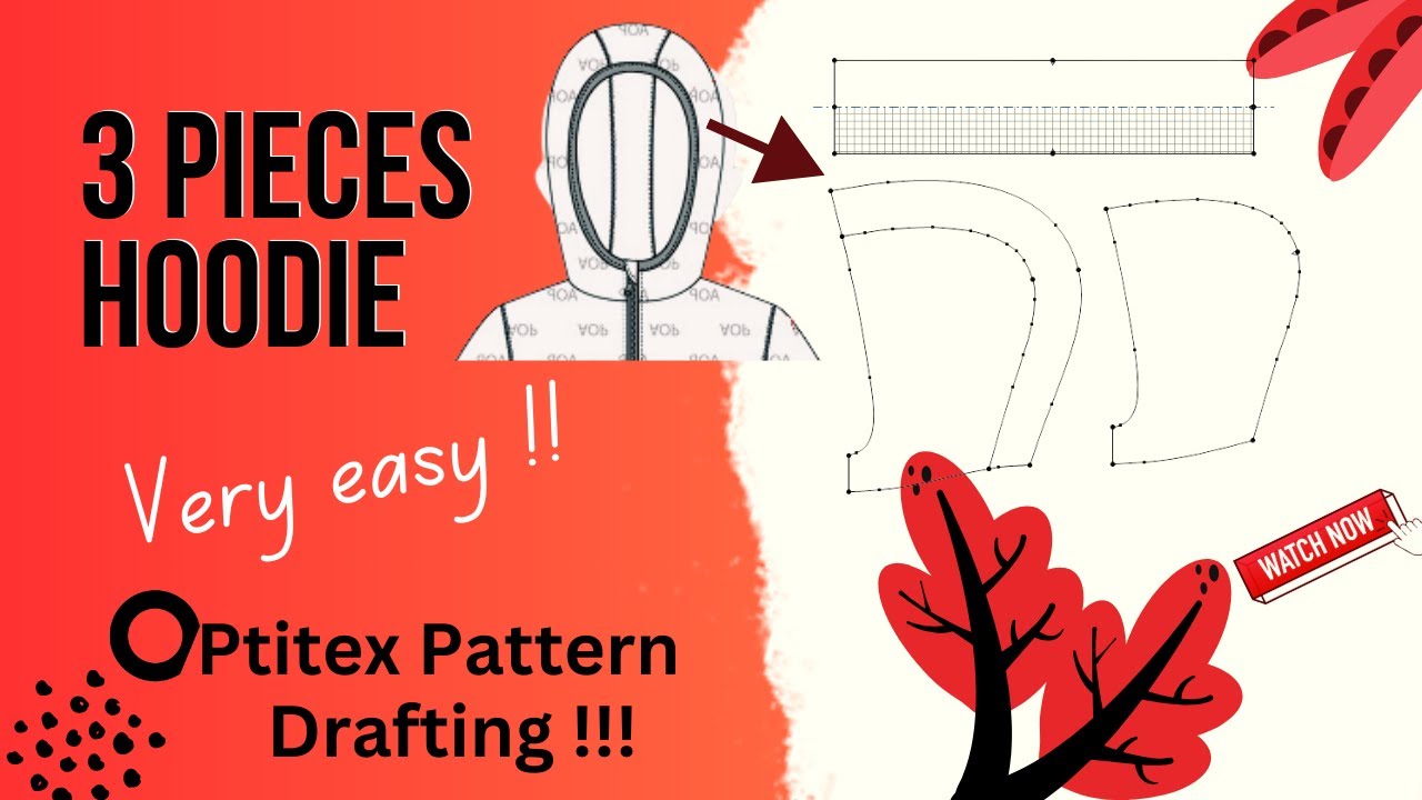 3 PIECES HOOD | 3 PANEL HOOD |HOW TO MAKE 3 PIECES HOOD IN OPTITEX SOFTWARE ||