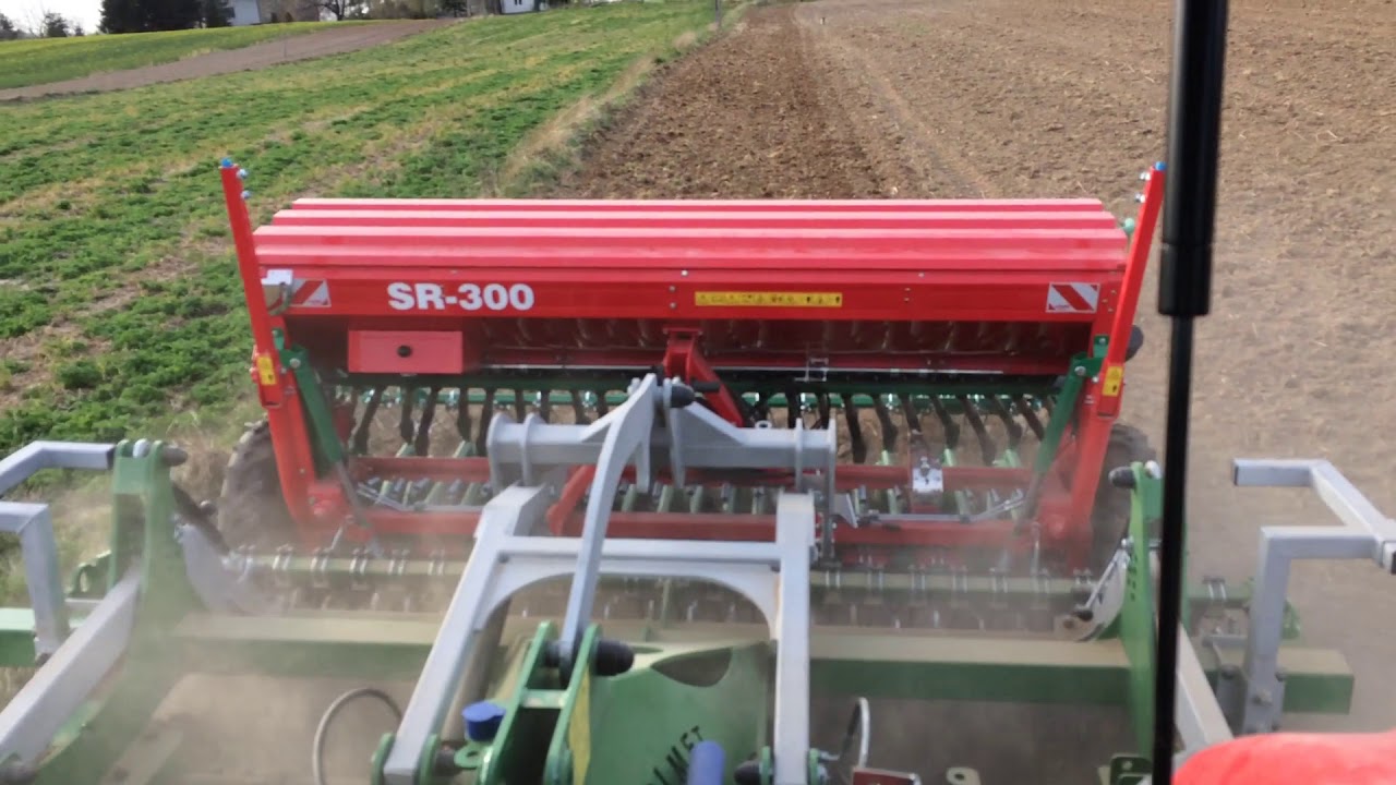 Zetor FORTERRA 140 HSX + TYTAN 300 Tolmet + siewnik SR 300 test i siew jęczmienia 2020