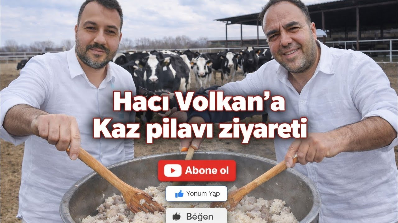 HACI VOLKAN’A KAZ PİLAVI ZİYARETİ! 🦢🍚 | BESİ ÇİFTLİĞİNDE DEV KAZAN