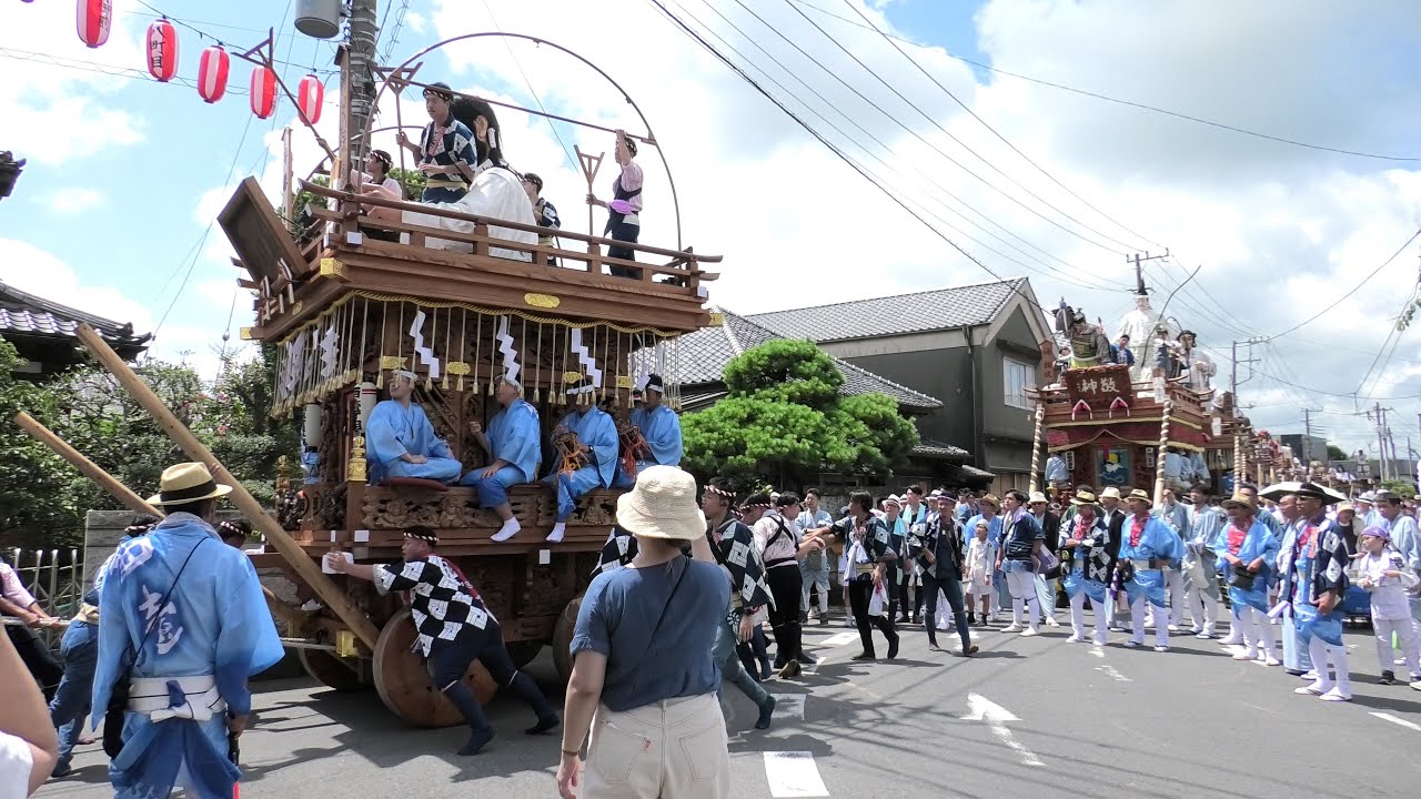令和６年潮来祇園祭禮　初日の総曳き