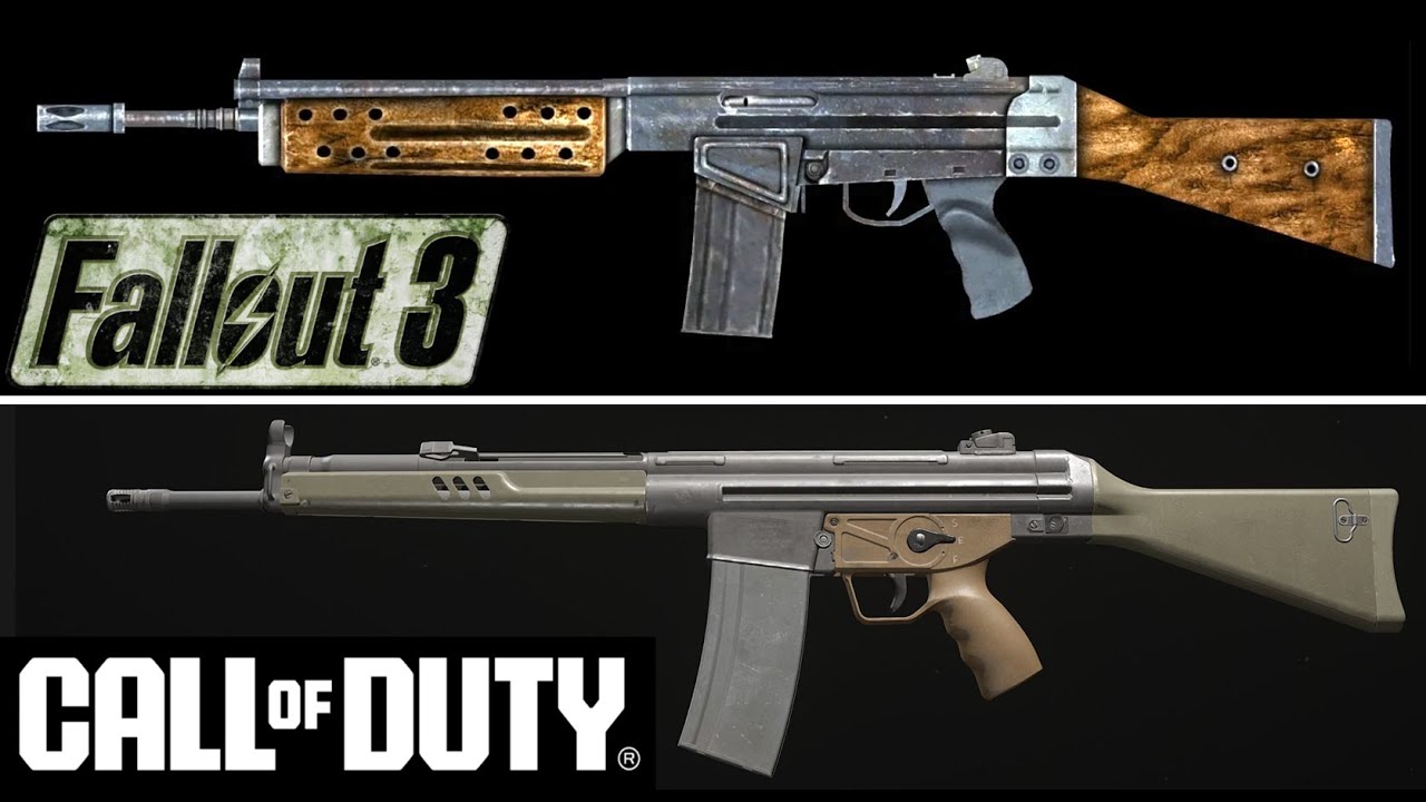 Воссоздание оружия из Fallout 3 в Call of Duty…
