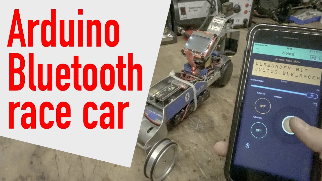 Arduino Bluetooth Low Energy Race Car | Julius Kramer | Smartphone-controlled