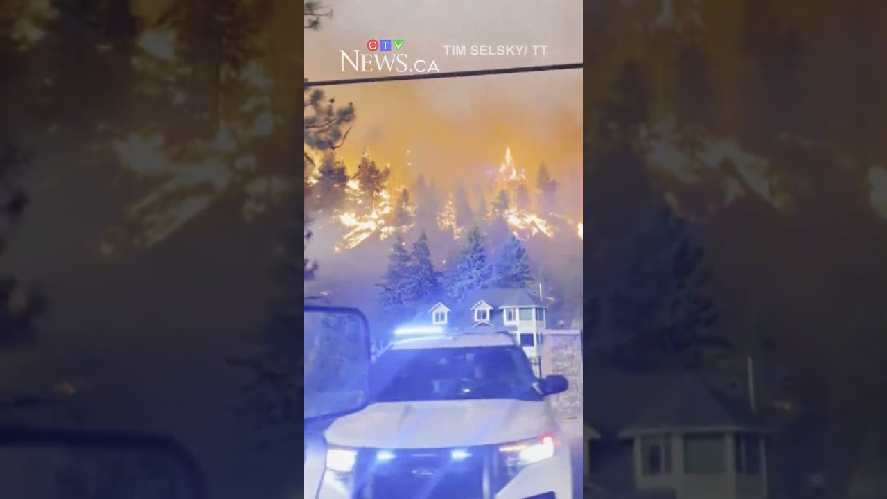 Footage from Summerland, B.C. shows devastating wildfire