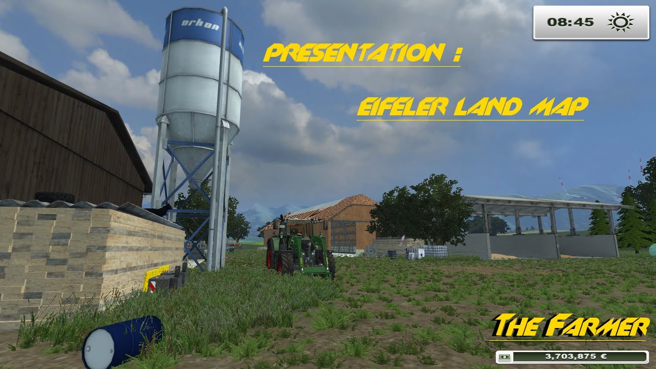 Pr&eacute;sentation map '' Eifeler Land map ''