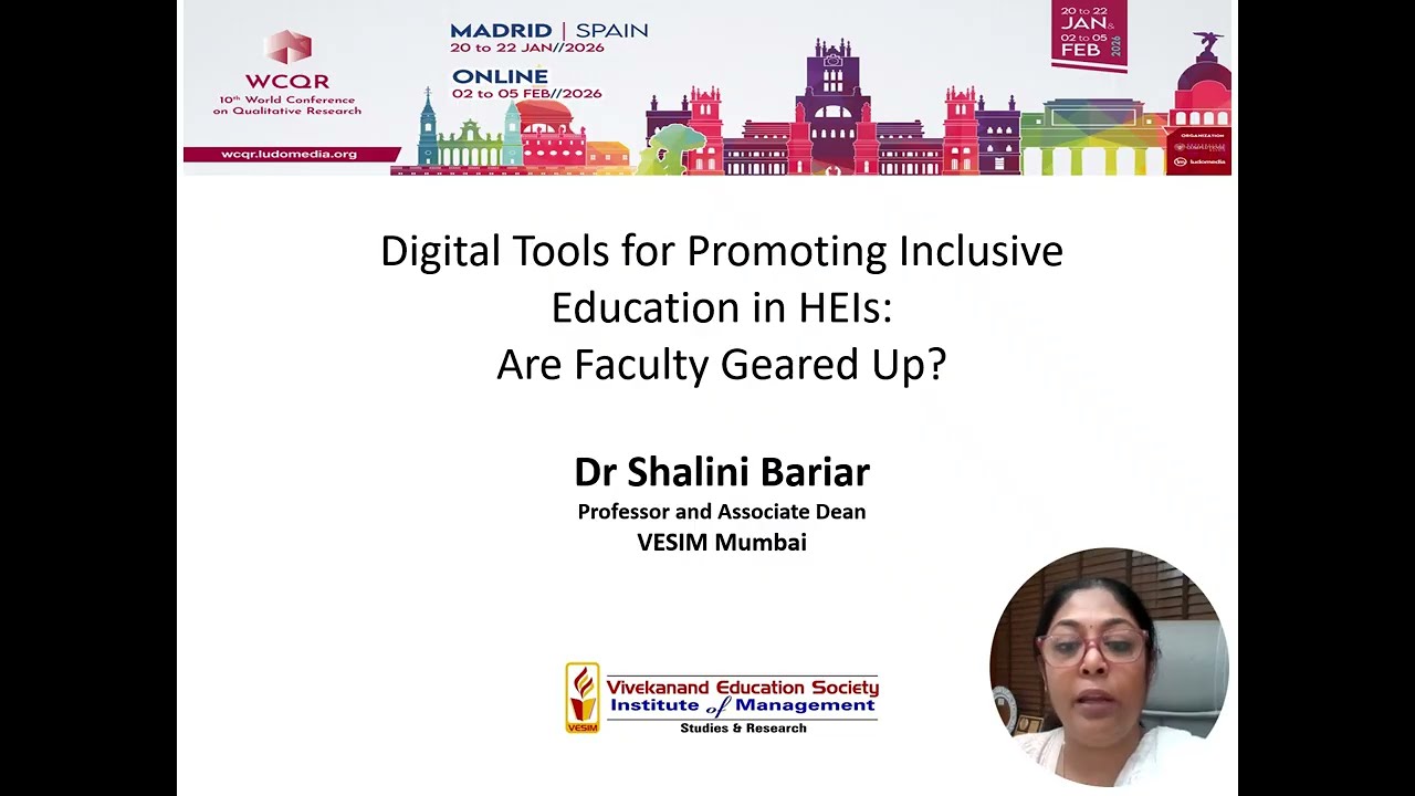 WCQR2026_332080: Digital Tools for Promoting accessible and Inclusive Education in HEIs...