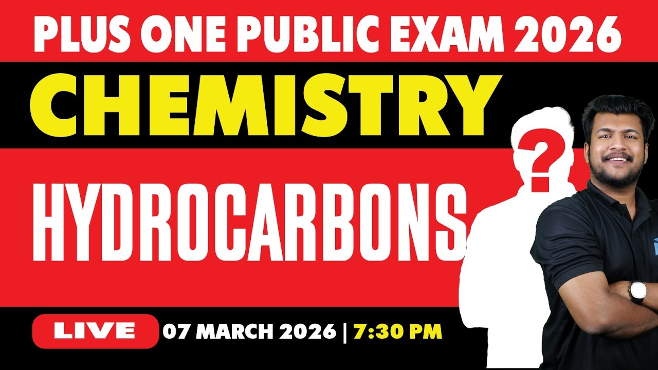 Plus One Public Exam 2026 | Chemistry Hydrocarbons | LIVE | MS SOLUTIONS
