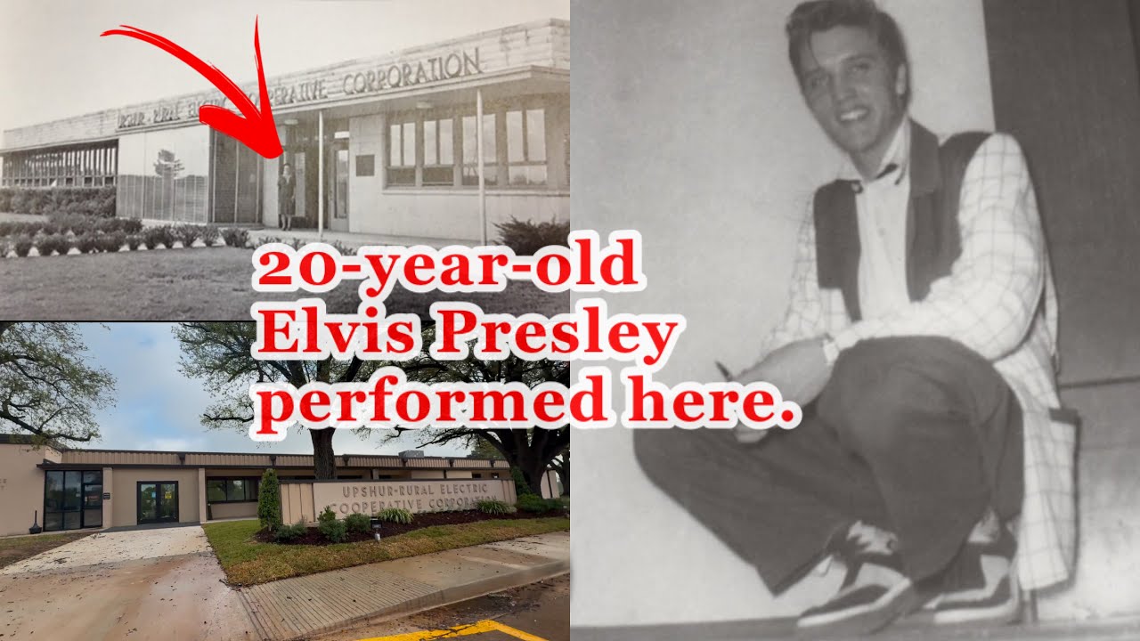 Elvis Presley in Gilmer, Texas January 26, 1955 - Rural Electric Cooperative Corp. (REA Building)