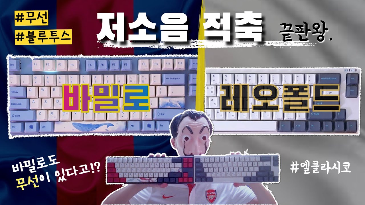 바밀로 저소음적축 vs 레오폴드 저소음 적축 키보드 추천 (ft. 레오폴드 블루투스 fc660mbt , 바밀로 무선 va87m)