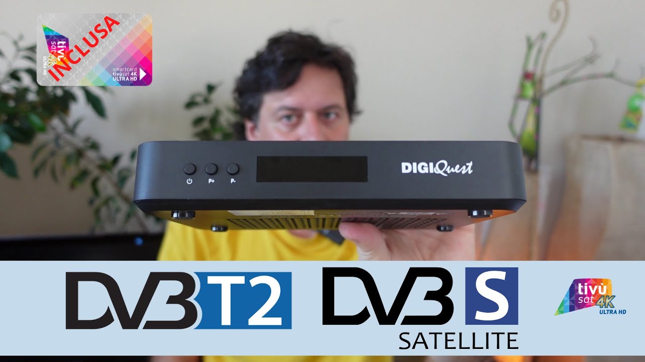 📺 Digiquest Q60 -4K DVBT2 e Satellite (TVSAT e SKY)