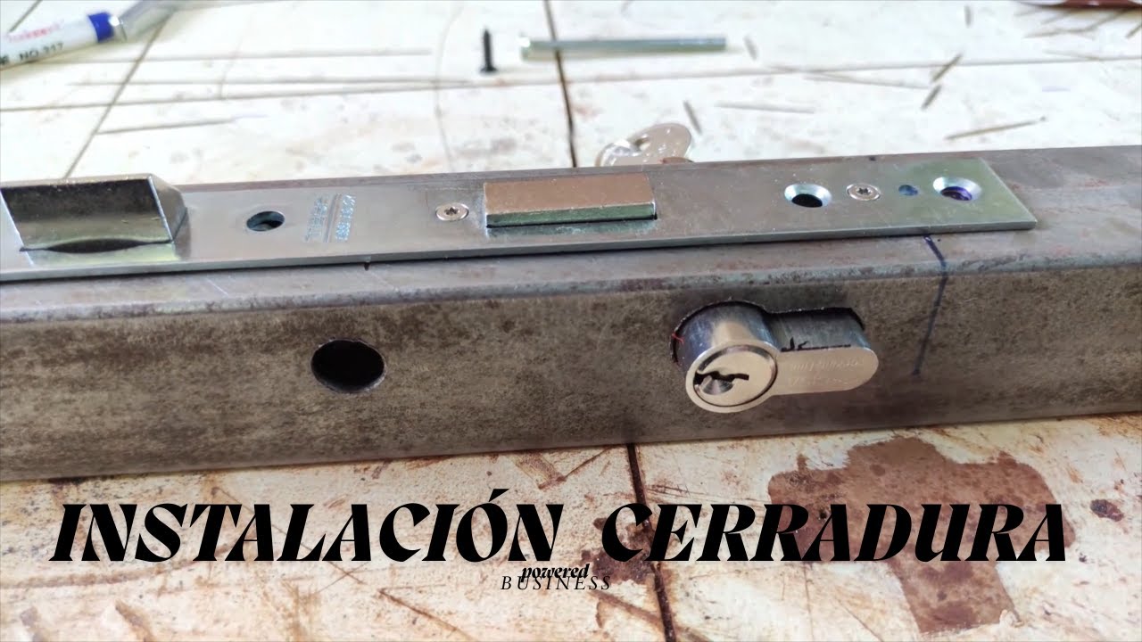 Cómo Instalar una Cerradura de Embutir en Perfil Metálico | Paso a Paso