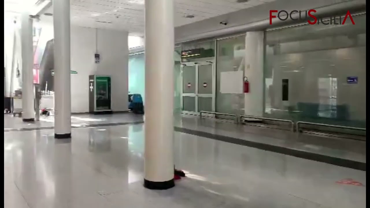 Aeroporto di Catania dopo l'incendio. Immagini inviate da Sac del 21 luglio 2023