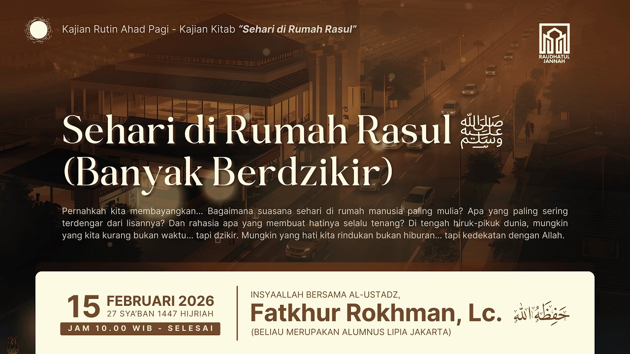 [LIVE] KAJIAN RUTIN AHAD PAGI | Ustadz Fatkhur Rokhman, Lc. Hafidzahullah