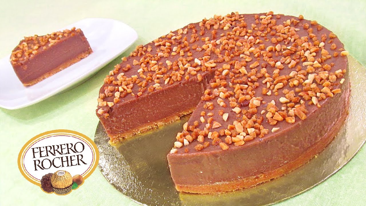 Tarta Ferrero Rocher sin Horno