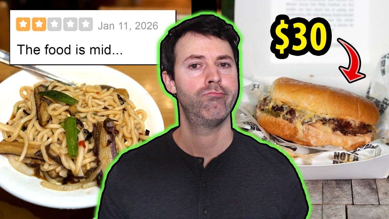Restaurant food is bad and overpriced