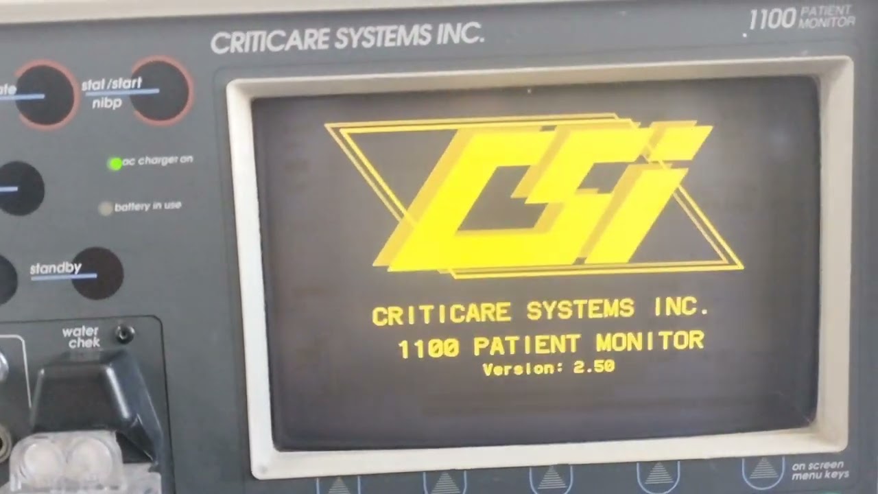 Criticare Systems INC. 1100 Patient Monitor