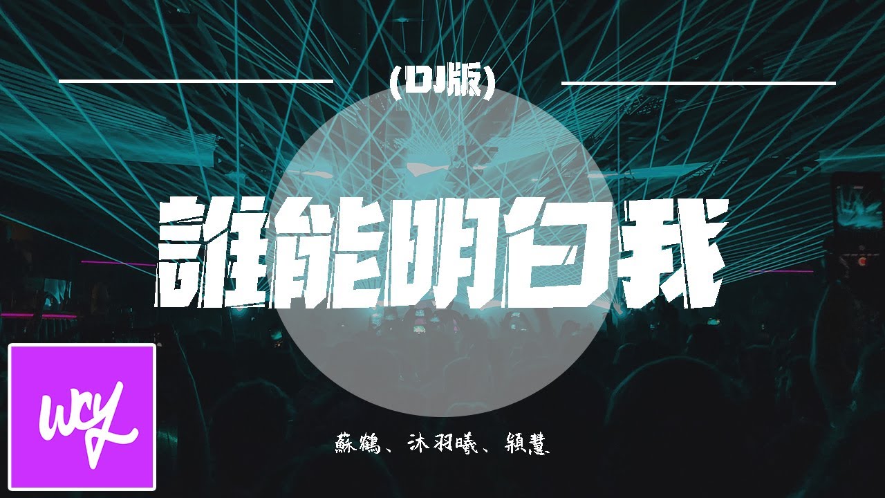 苏鹤,沐羽曦,颖慧 - 谁能明白我 (DJ版)【動態歌詞/pīn yīn gē cí】