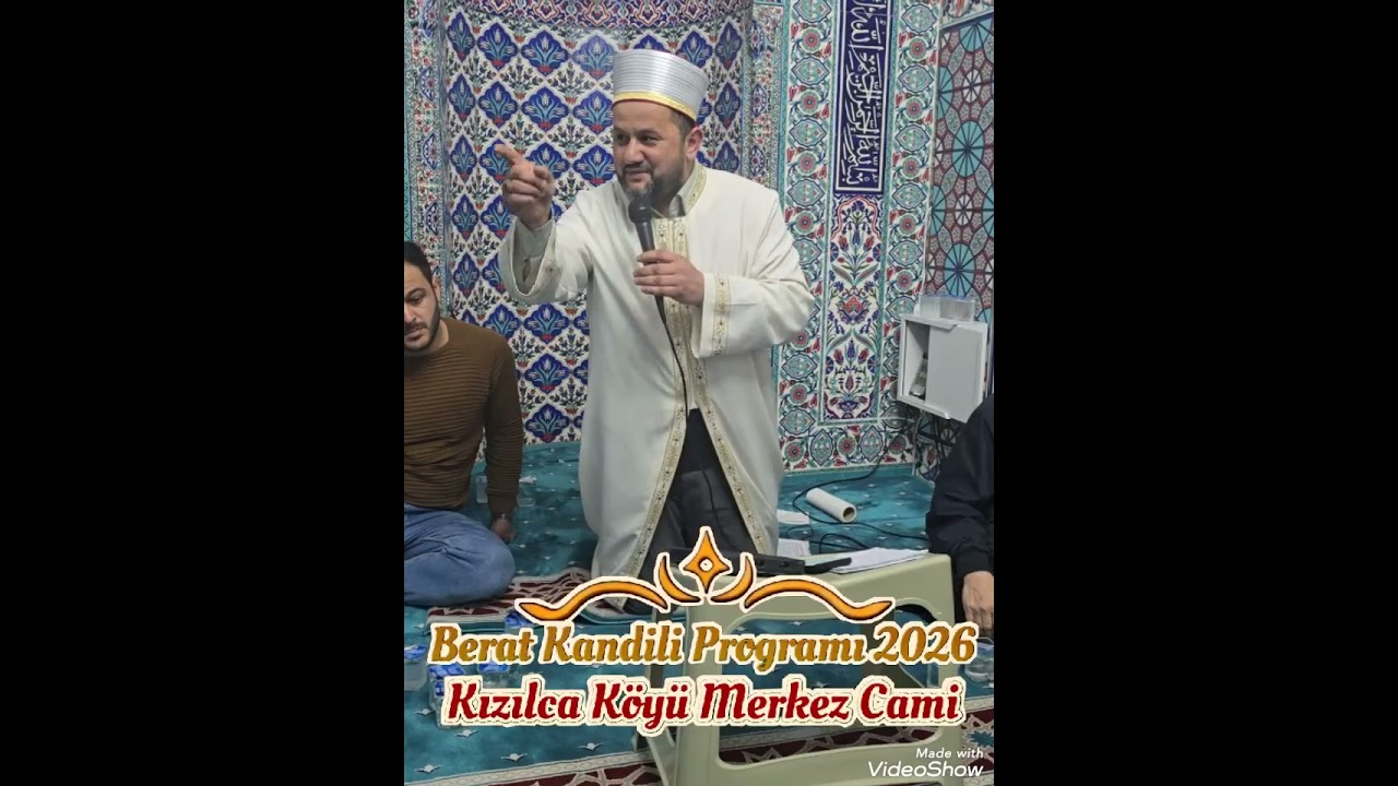 Berat Kandili Vaazı 2026 Kızılca Köyü Merkez Cami 