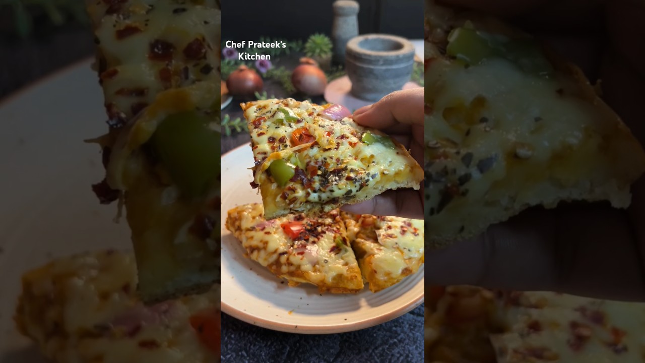 PIZZA 🍕 Recipe 💜😍 #pizza #pizzarecipe #pizzalover #pizzatime #pizzarecipeathome #snacksrecipe #food