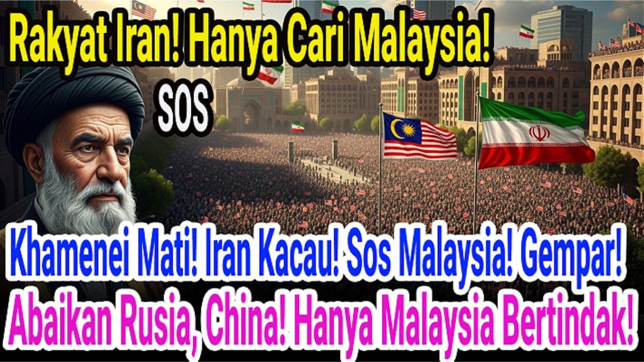 Rusia-china Abai, 90 Juta Warga Iran Rayu Malaysia & Julang Jalur Gemilang!