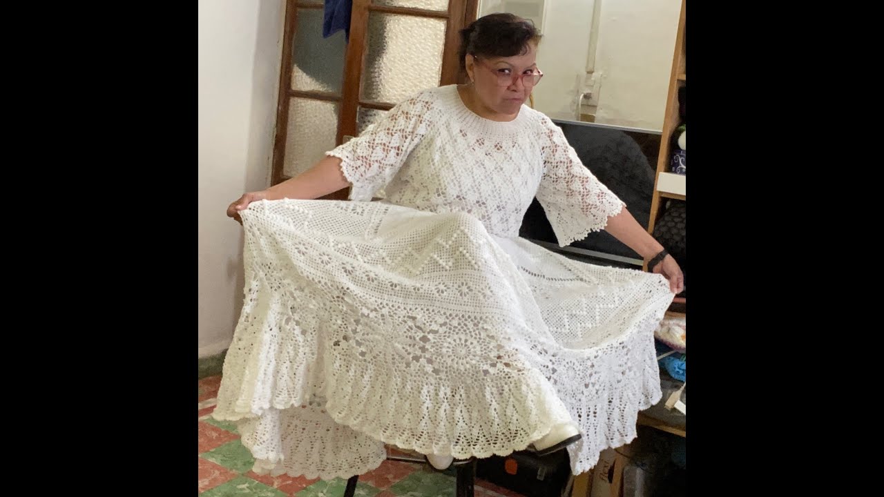 Tejo falda larga a crochet PARTE 17