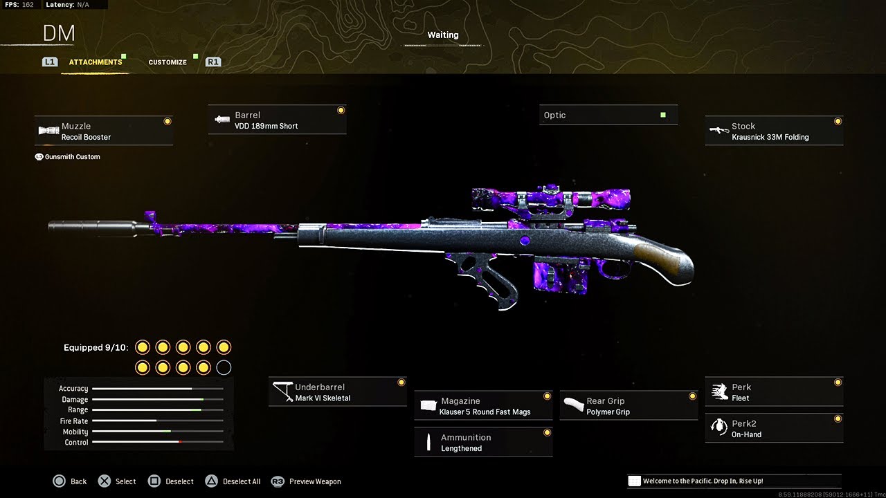 Warzone #1 KAR98 Setup (Best KAR98k Class) - Season 4