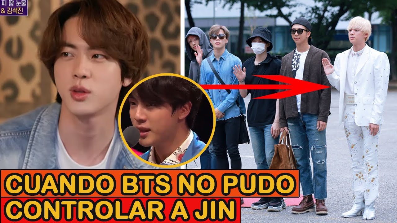 CUANDO BTS NO PUDO CONTROLAR A JIN !!